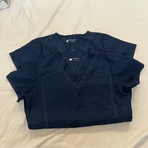 2 Wonderwink 4way stretch scrub top